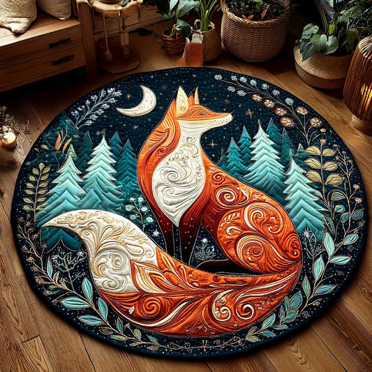 Forest Harmony Quilted Round Mat NCU0TV193