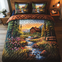 Forest Haven 3-Piece Quilted Bedding Set NCU0NT7436