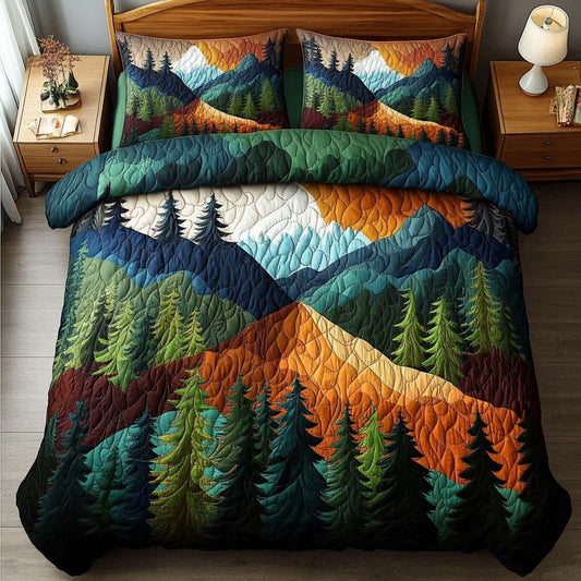 Forest Haven 3-Piece Quilted Bedding Set NCU0NT7632
