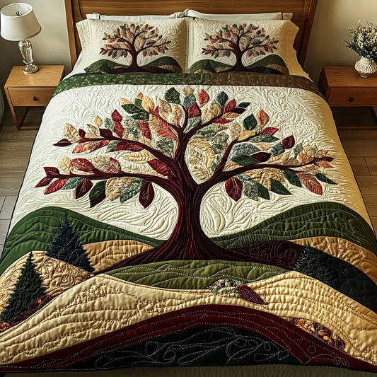 Forest Haven 3-Piece Quilted Bedding Set NCU0VH959