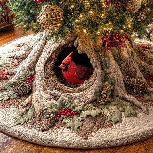 Forest Haven Christmas Quilted Tree Skirt NCU0TV1164