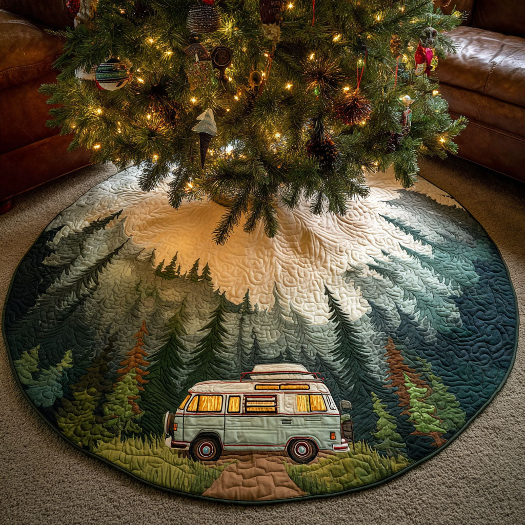 Forest Haven Christmas Quilted Tree Skirt NCU0TV1337