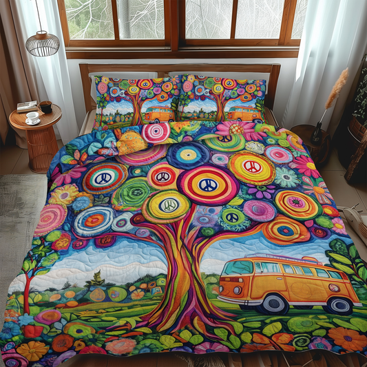 Forest Hideaway 3-Piece Quilted Bedding Set NCU0VL669