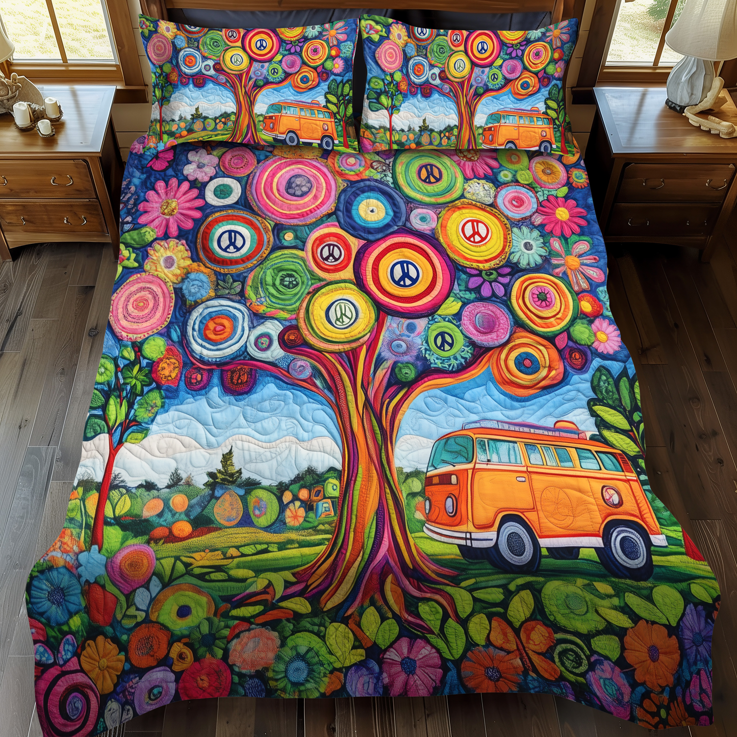 Forest Hideaway 3-Piece Quilted Bedding Set NCU0VL669