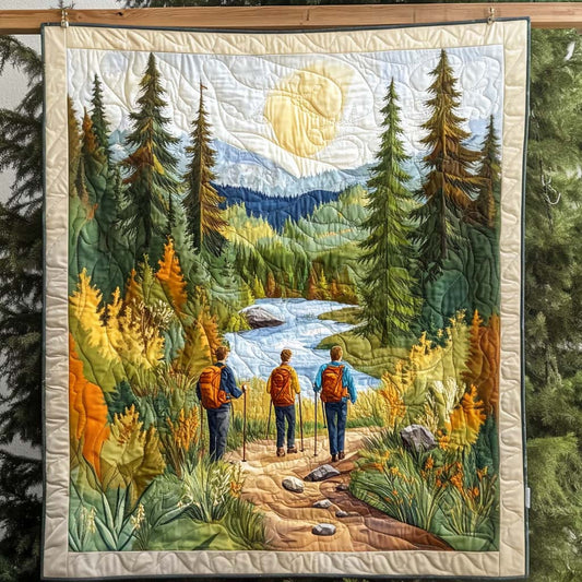 Forest Hike Serenity Quilted Blanket NCU0NT1167