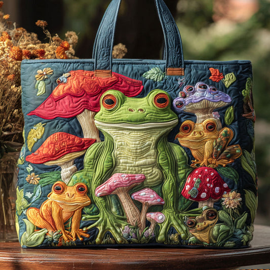 Forest Hopper Quilted Tote Bag NCU0PT8787