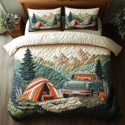 Forest Journey 3-Piece Quilted Bedding Set NCU0VH5434