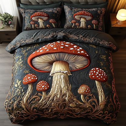 Forest Magic 3-Piece Quilted Bedding Set NCU0DK3752