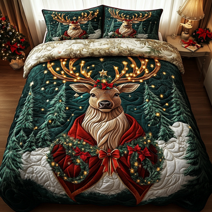 Forest Majesty 3-Piece Quilted Bedding Set NCU0DK2771