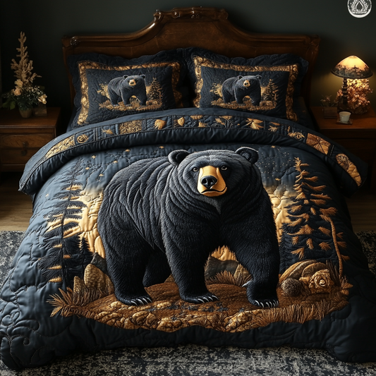 Forest Majesty 3-Piece Quilted Bedding Set NCU0DK6505
