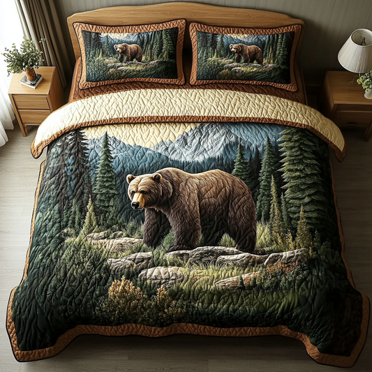 Forest Majesty 3-Piece Quilted Bedding Set NCU0DK7220