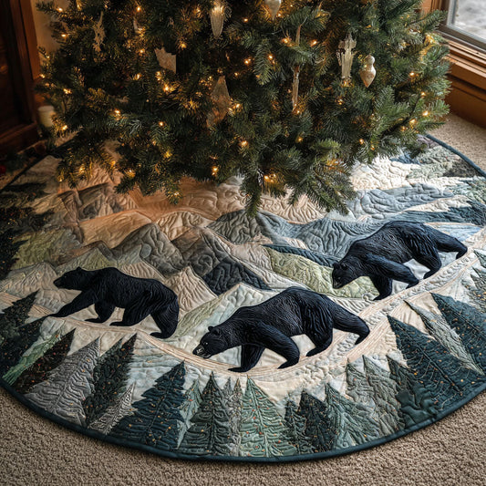 Forest March Christmas Quilted Tree Skirt NCU0TV770
