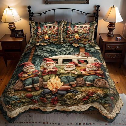 Forest Melodies 3-Piece Quilted Bedding Set NCU0PT2658