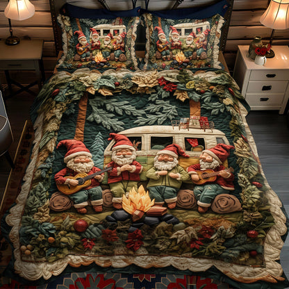 Forest Melodies 3-Piece Quilted Bedding Set NCU0PT2658