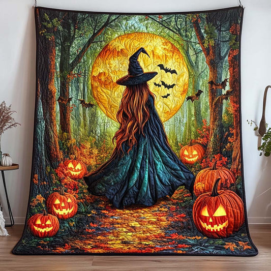 Forest Moon Witch Quilted Blanket NCU0NT9522