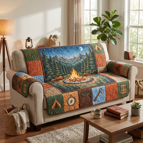 Forest Nights Quilted Sofa Cover NCU0TD2690