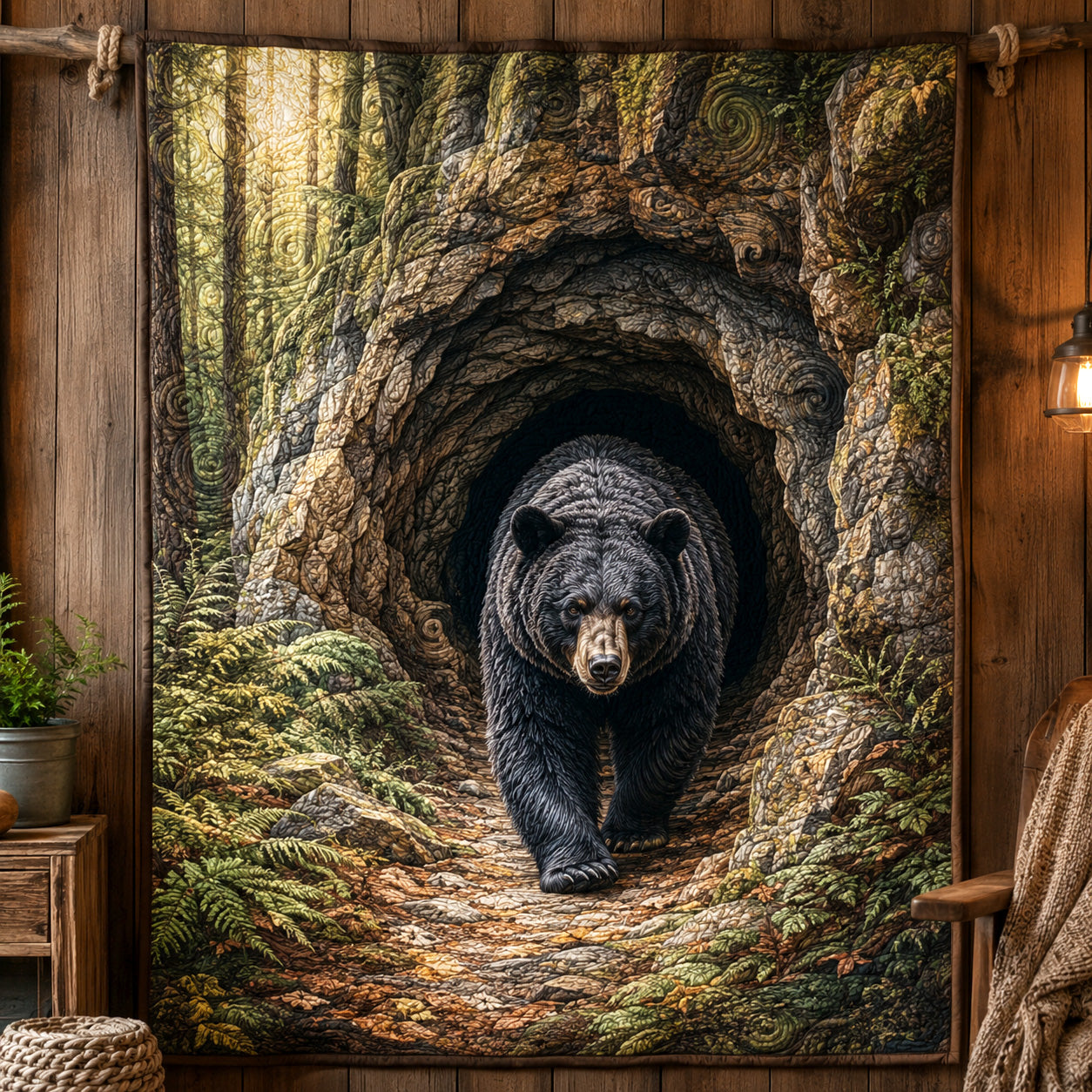 Forest Passage Quilted Blanket NCU0TV1937