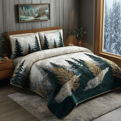 Forest Path 3-Piece Quilted Bedding Set NCU0DK11622
