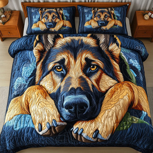 Forest Path 3-Piece Quilted Bedding Set NCU0NT5352
