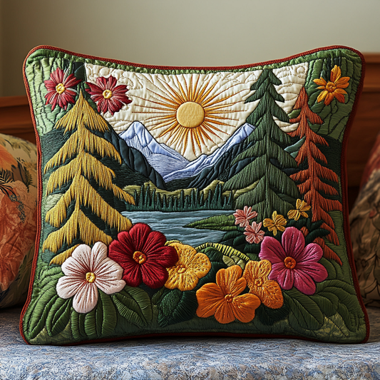 Forest Path Quilted Pillow Case NCU0DV5144