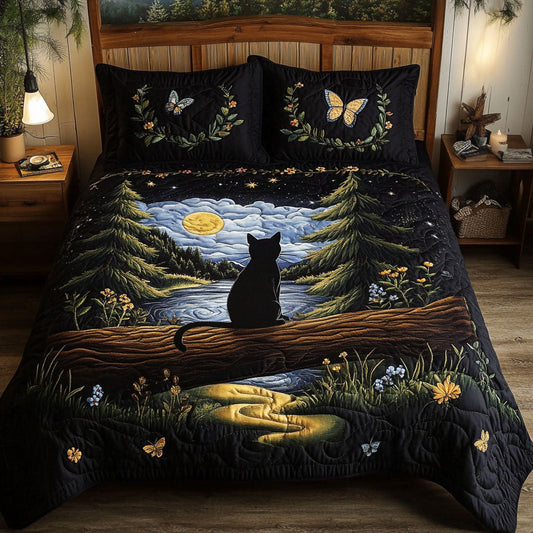 Forest Phantom 3-Piece Quilted Bedding Set NCU0PT7104