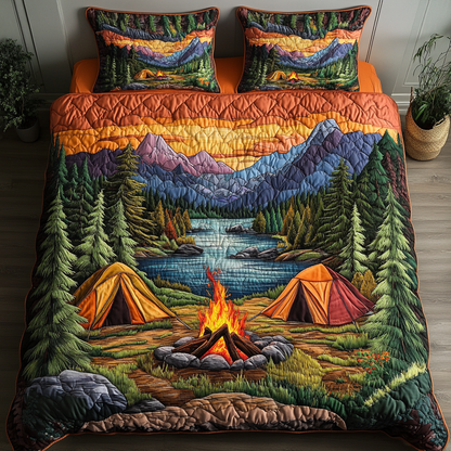 Forest Retreat 3-Piece Quilted Bedding Set NCU0DK6215