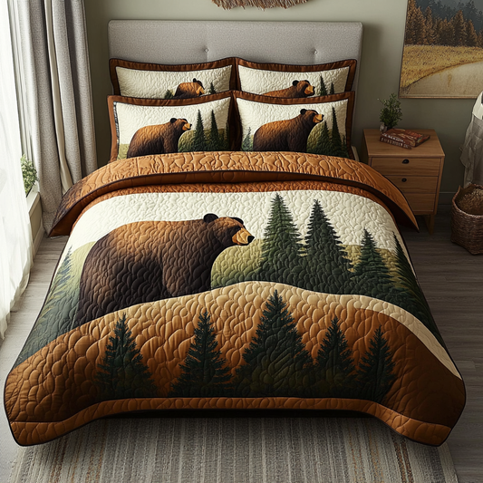 Forest Retreat 3-Piece Quilted Bedding Set NCU0VH3107