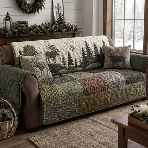 Forest Retreat Quilted Sofa Cover NCU0DV10049