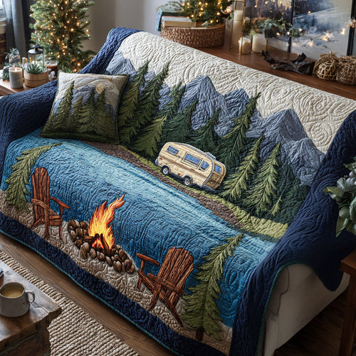 Forest Retreat Quilted Sofa Cover NCU0TV1395