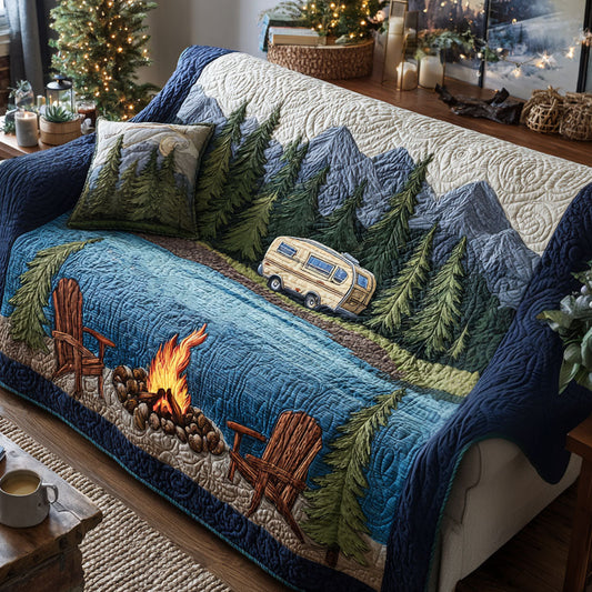 Forest Retreat Quilted Sofa Cover NCU0TV1395