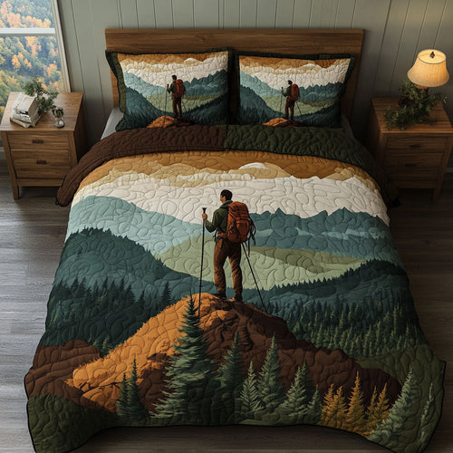 Forest Ridge Hike 3-Piece Quilted Bedding Set NCU0PT6988