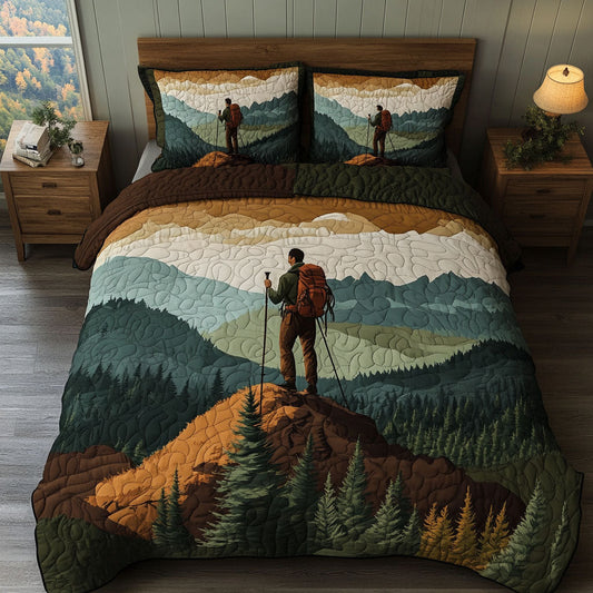 Forest Ridge Hike 3-Piece Quilted Bedding Set NCU0PT6988