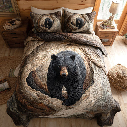 Forest Sentinel 3-Piece Quilted Bedding Set NCU0TV1157