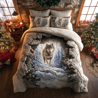 Forest Sentinel 3-Piece Quilted Bedding Set NCU0TV1377