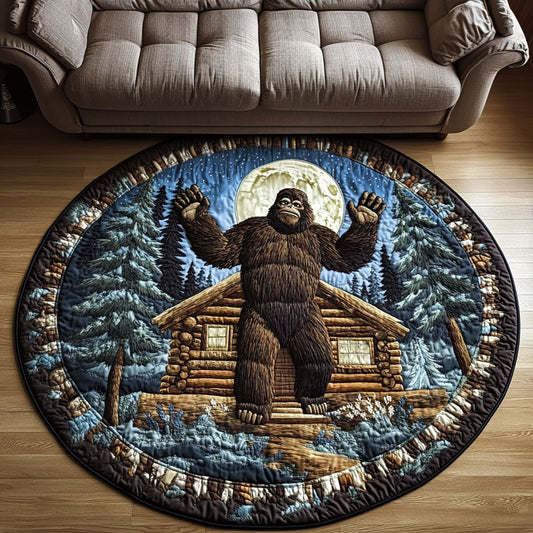 Forest Sentinel Quilted Round Mat NCU0NT3813