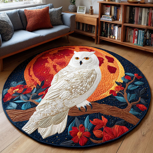 Forest Sentinel Quilted Round Mat NCU0TD392