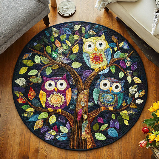 Forest Sentinels Quilted Round Mat NCU0PT5844