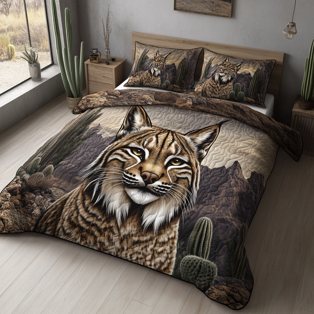 Forest Shadow 3-Piece Quilted Bedding Set NCU0DK6610