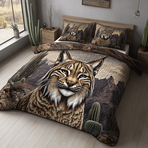 Forest Shadow 3-Piece Quilted Bedding Set NCU0DK6610