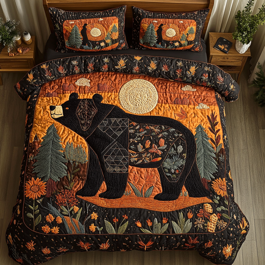 Forest Spirit 3-Piece Quilted Bedding Set NCU0VH3533