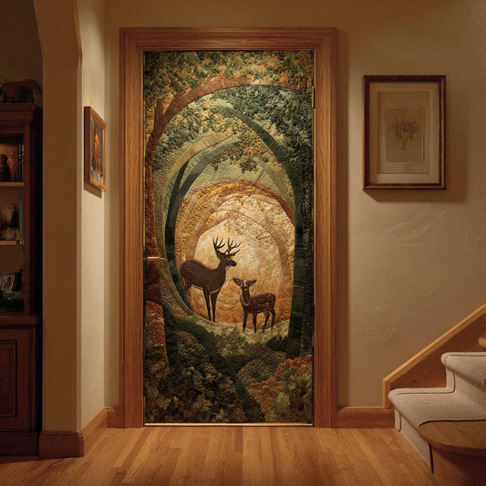 Forest Stag Quilted Door Cover NCU0DV8856