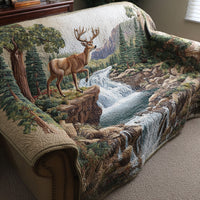 Forest Stag Quilted Sofa Cover NCU0TD2085