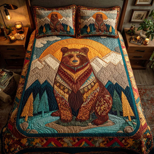 Forest Stalker 3-Piece Quilted Bedding Set NCU0TD207