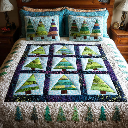 Forest Symphony 3-Piece Quilted Bedding Set NCU0TV357