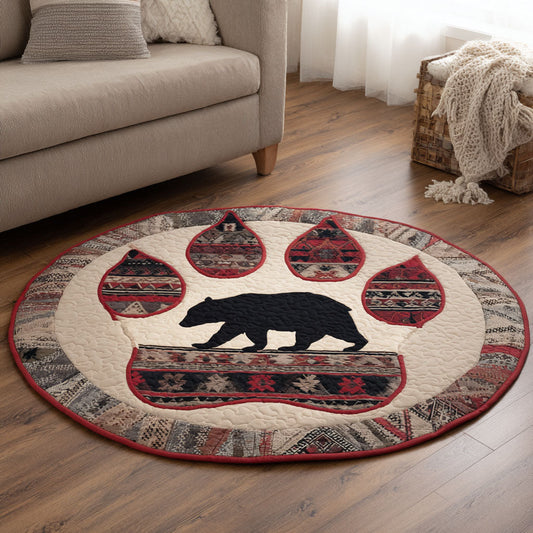 Forest Totem Quilted Round Mat NCU0NT11818