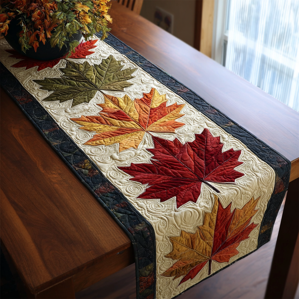 Forest Touch Quilted Table Runner NCU0DK8678