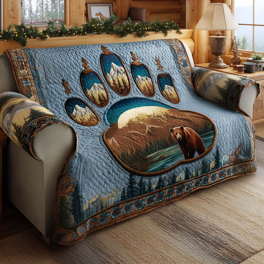 Forest Tracks Quilted Sofa Cover NCU0XD1729