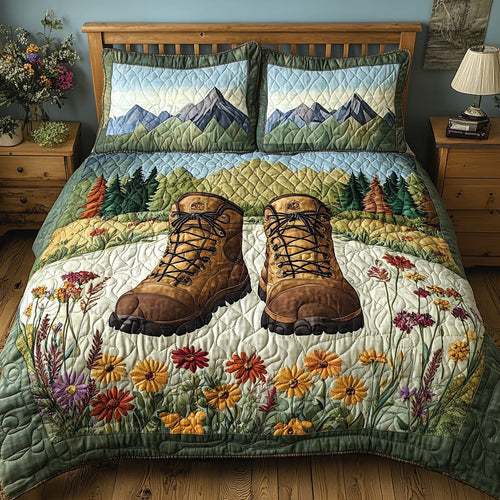 Forest Trek 3-Piece Quilted Bedding Set NCU0DV7813