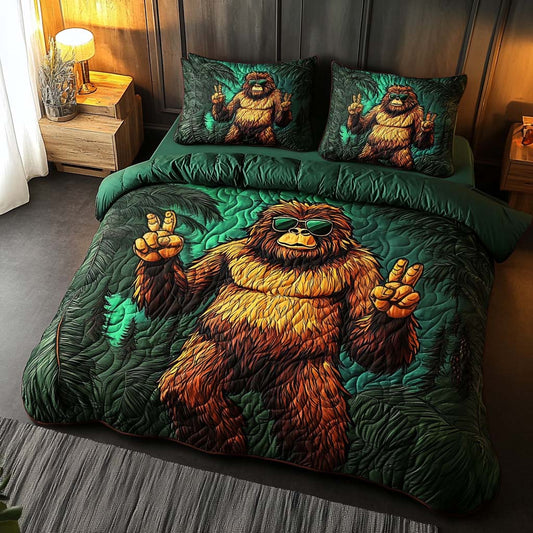Forest Vibes 3-Piece Quilted Bedding Set NCU0NT8011