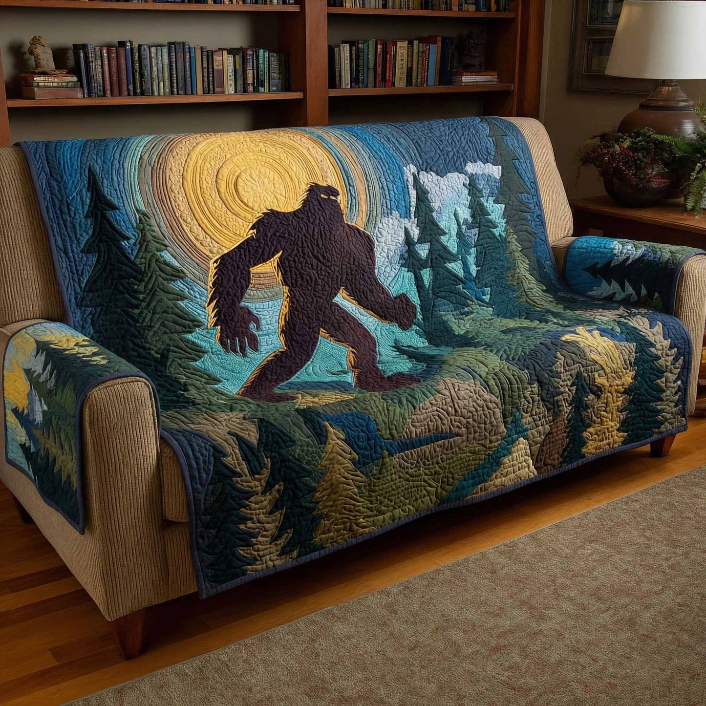 Forest Walker Quilted Sofa Cover NCU0XD2360
